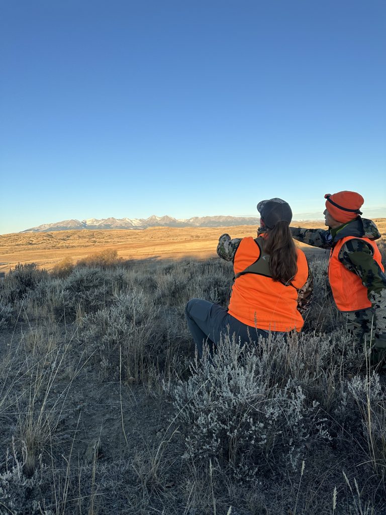 Two women hunting in Montana